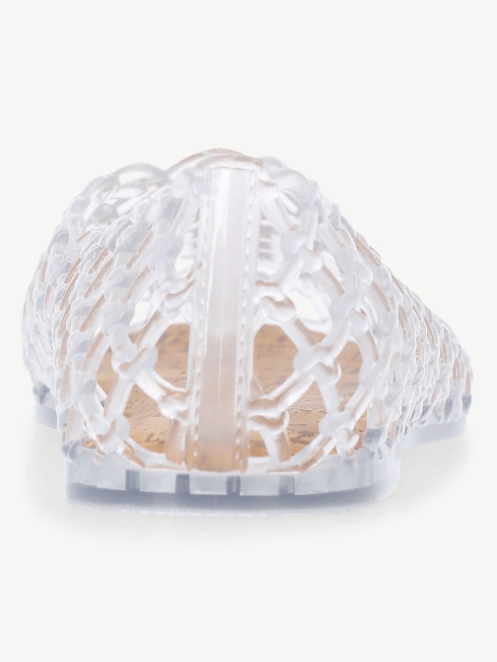 No Boundaries Clear Jelly Lattice Ballet Flats Women's 8.5 - Picture 7 of 9